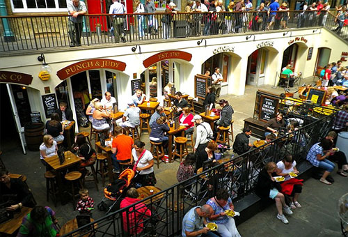 Imagem do mercado de Conventry em Londres, Inglaterra.